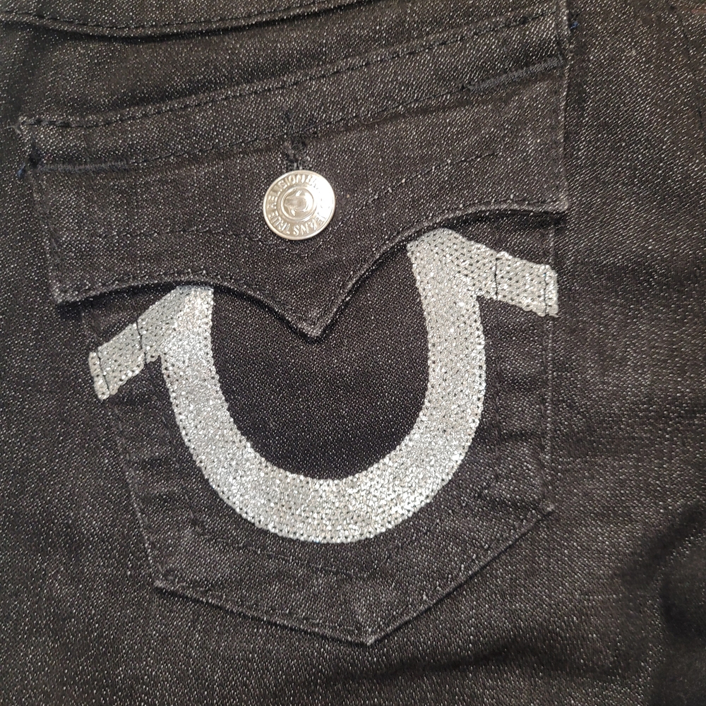 True Religion Y2K Style Jeans with Silver Details